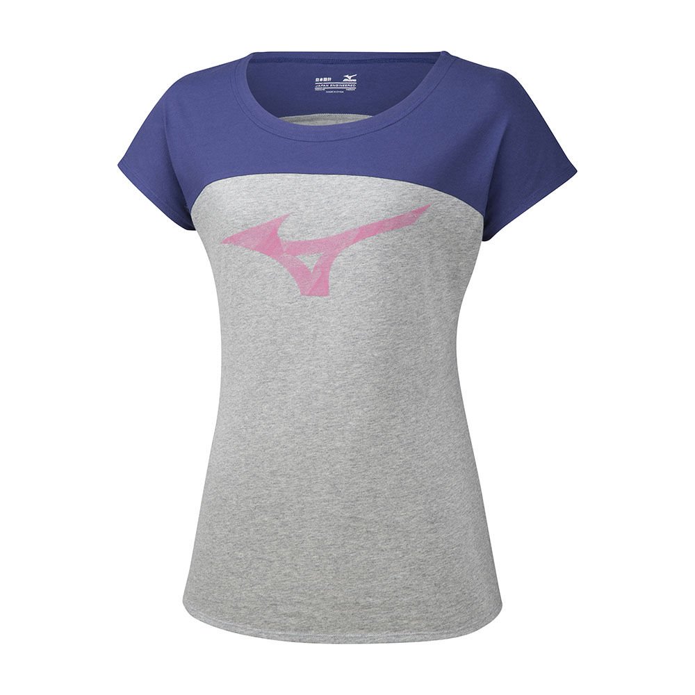 Mizuno Women's T-Shirts Grey Heritage Apparel - K2GA970206